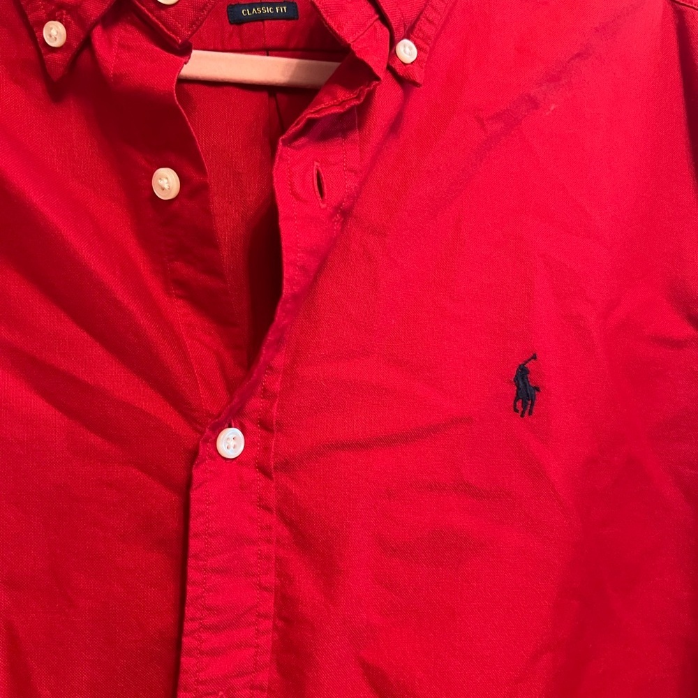 Red Polo Ralph Lauren Button-Up Shirt - Picture 4 of 10